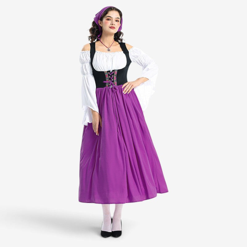 Renaissance-Bauernkleid für Damen mit Carmen-Oberteil