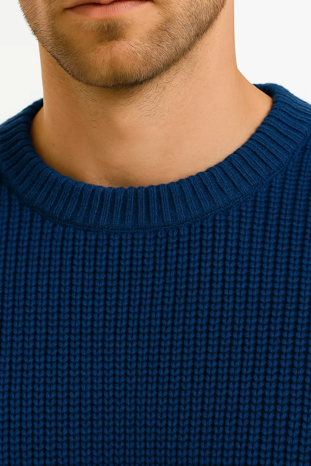Jersey de punto para hombre | Corte oversize y textura acanalada