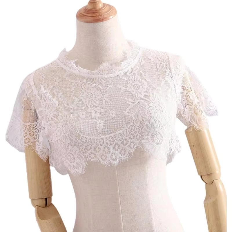 Kurzärmelige Dirndlbluse für Damen