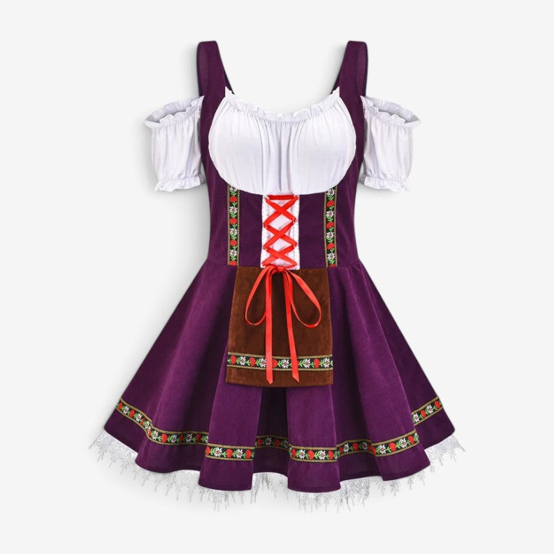 Dirndl für Damen mit ausgestelltem Rock