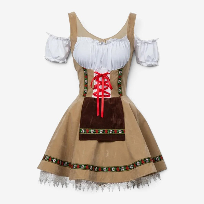 Dirndl für Damen mit ausgestelltem Rock