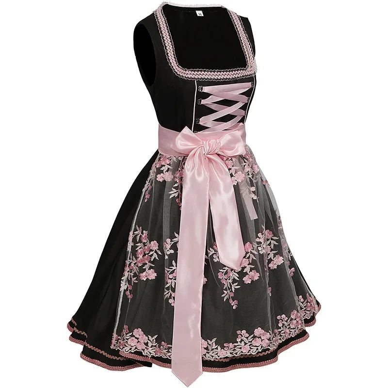 Dirndl für Damen mit floralem Muster