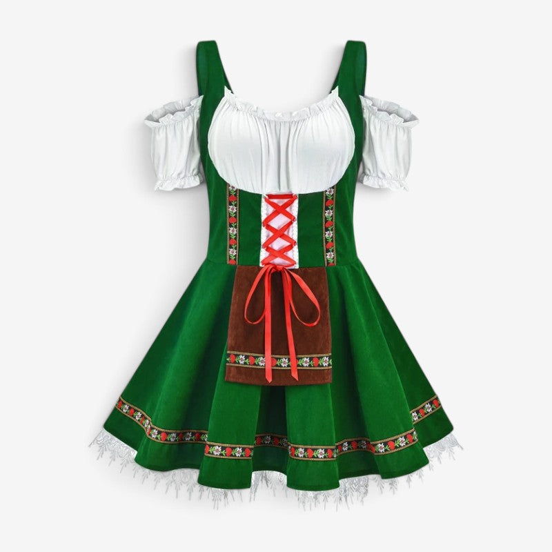Dirndl für Damen mit ausgestelltem Rock