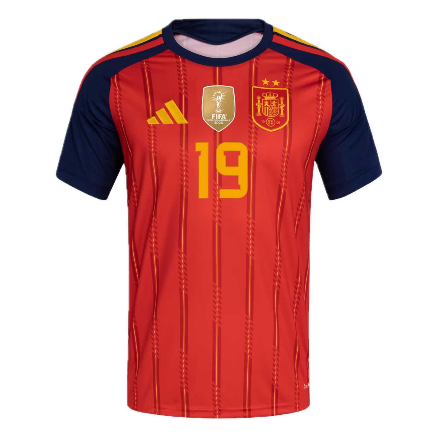 Spanien 2026 LAMINE YAMAL #19 2 Sterne Weltmeister Heimtrikot