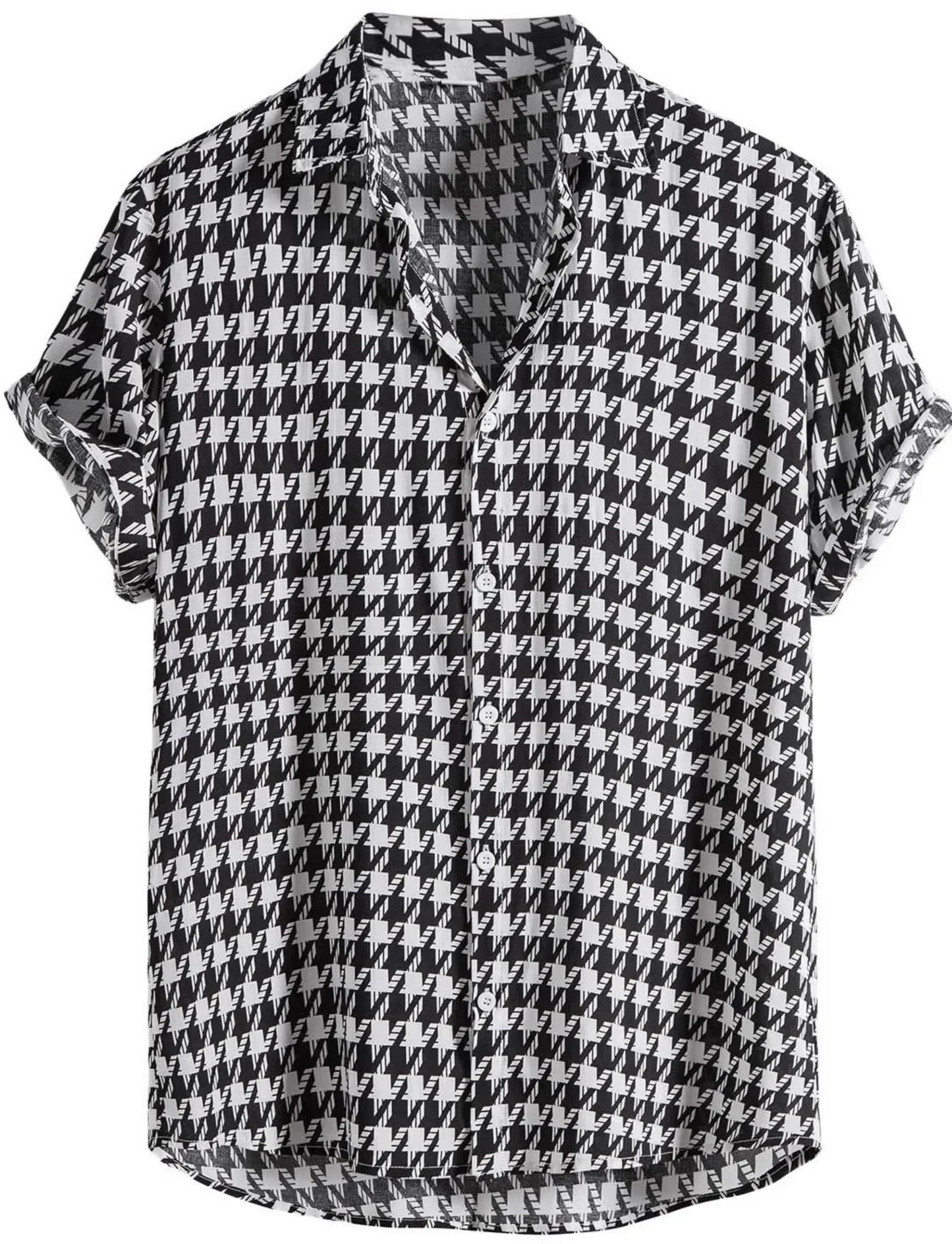 Monte Carlo pied-de-poule blouse