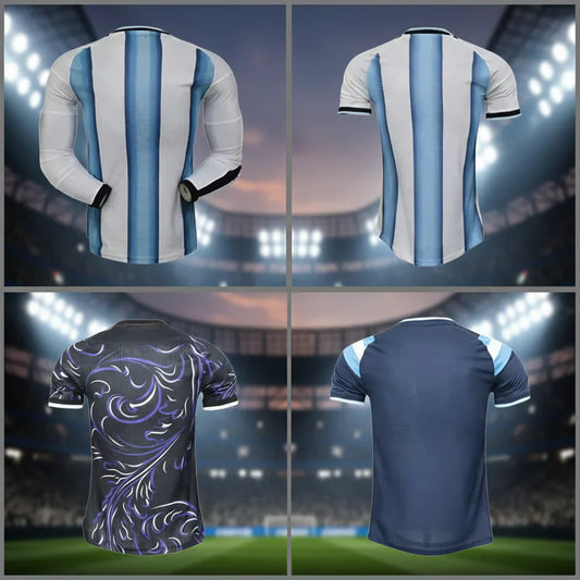 Camiseta Argentina Mundial 2026 camiseta de fútbol para hombre manga corta