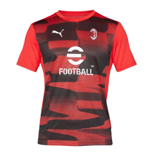 AC Milan Maillot d’avant-match homme rouge et noir 24 / 25