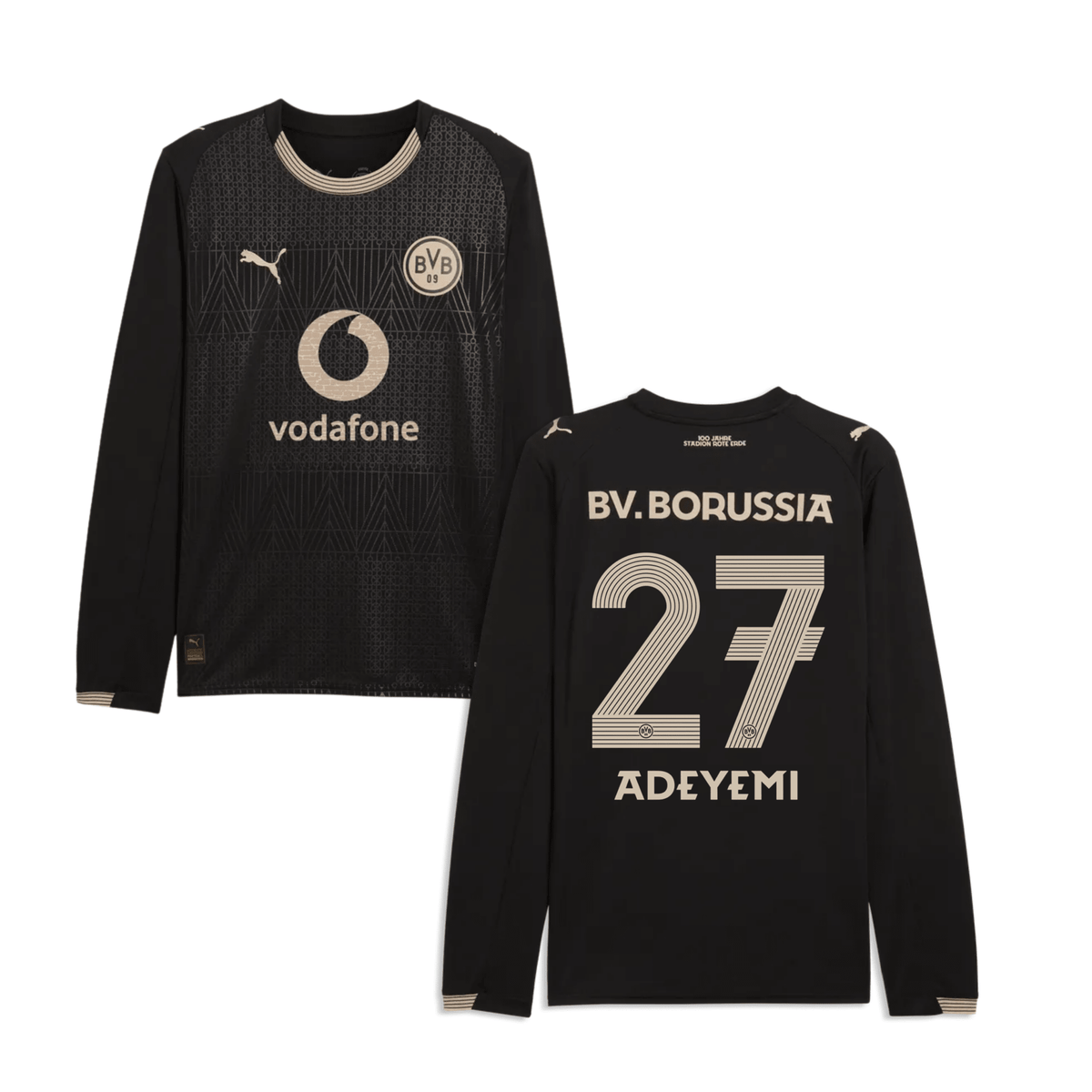 BVB BORUSSIA DORTMUND Special Shirt Men Long Sleeve 25 / 26 2025/26 Football Shirt Men Long Sleeve – ADEYEMI 27