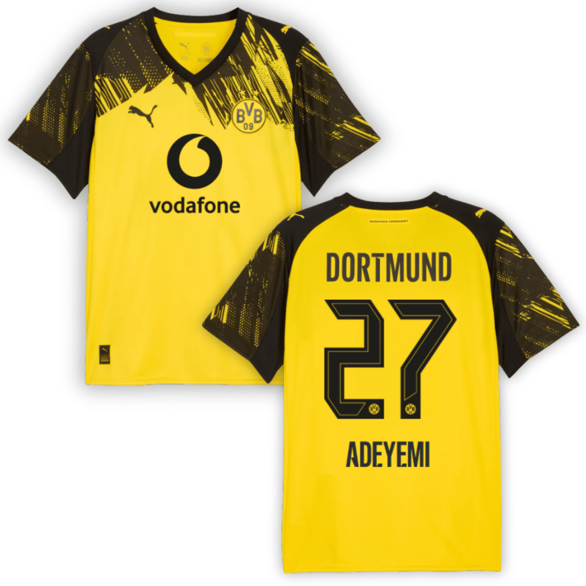 BVB BORUSSIA DORTMUND 2025/26 maillot domicile homme – ADEYEMI 27