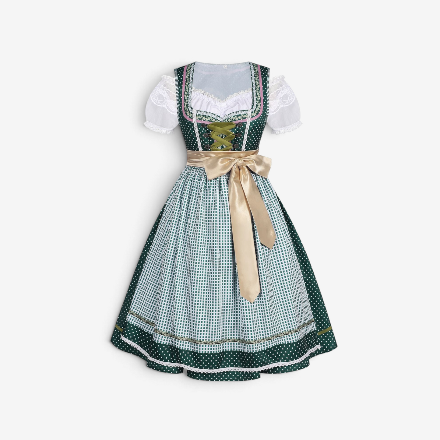 Dirndlkleid für Damen mit Schnürung und Schürze