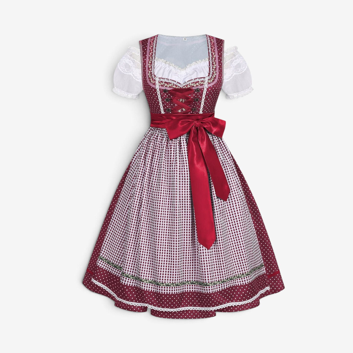 Dirndlkleid für Damen mit Schnürung und Schürze