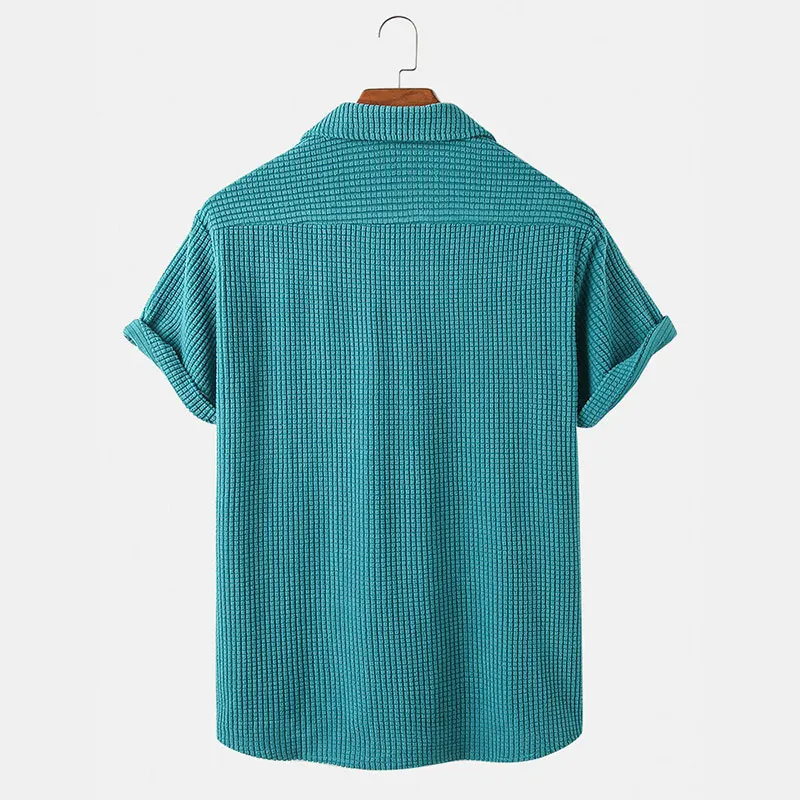 Bayshore Waffle Button-Up Shirt