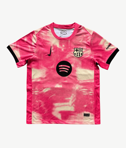 Maglia FC Barcelona 2024/25 Rosa Giallo Edizione Speciale