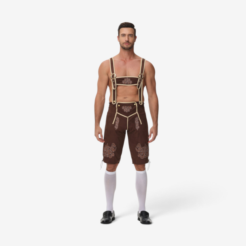 Trachtenkurzanzug für Herren mit Stickerei