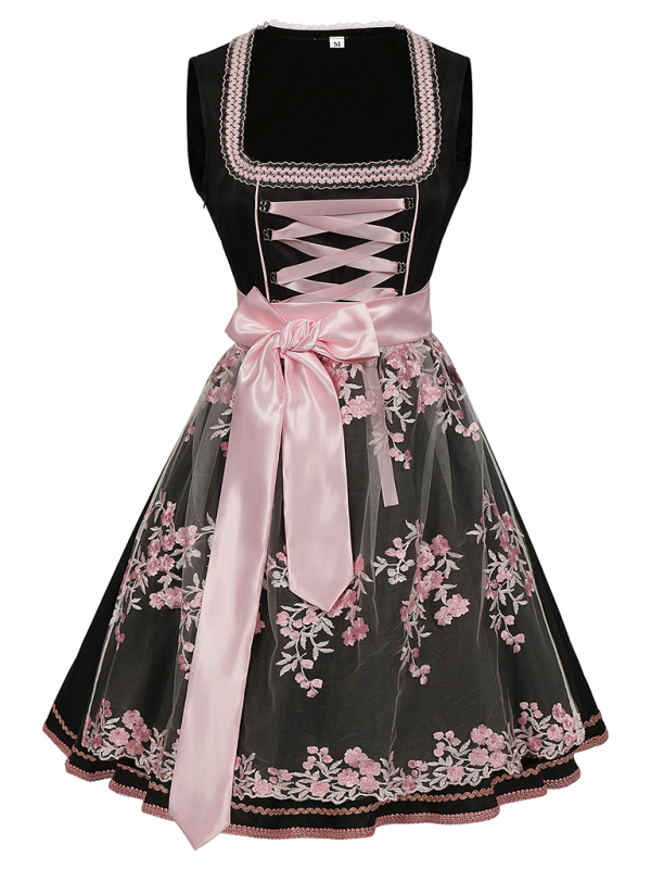 Dirndl für Damen mit floralem Muster