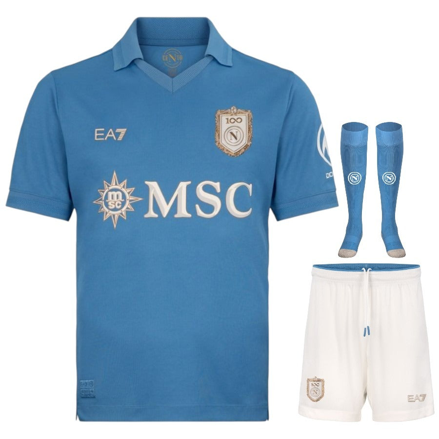 Completo maglia da casa SSC Napoli per bambini 2026/27