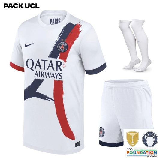 Paris Saint-Germain – Auswärtstrikotset – 2025/26 – Kinder – 2 Sterne – Champions-League-Edition