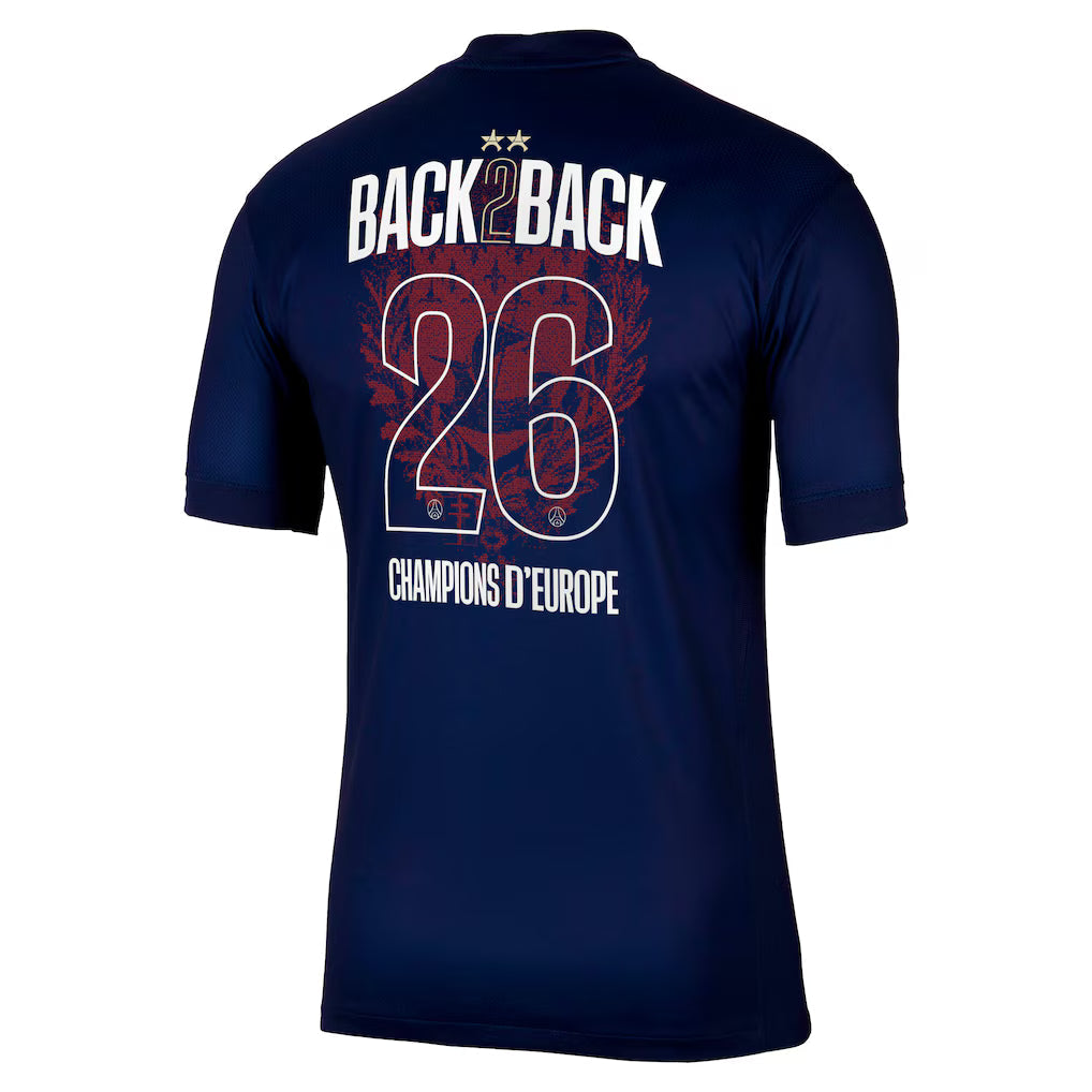 Paris Saint-Germain – Thuisshirt – 2025/26 – Heren – 2 sterren – Dubbelwinnaarseditie