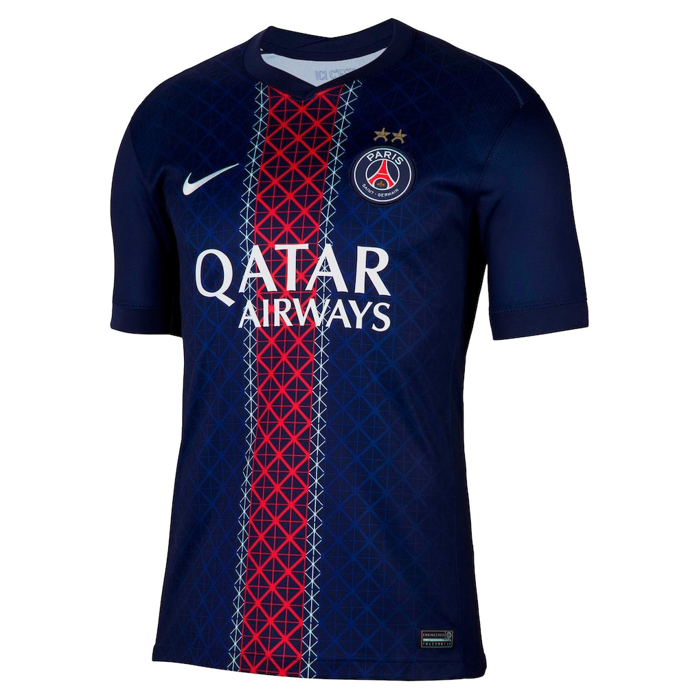 Paris Saint-Germain – Thuisshirt – 2025/26 – Heren – 2 sterren – Dubbelwinnaarseditie