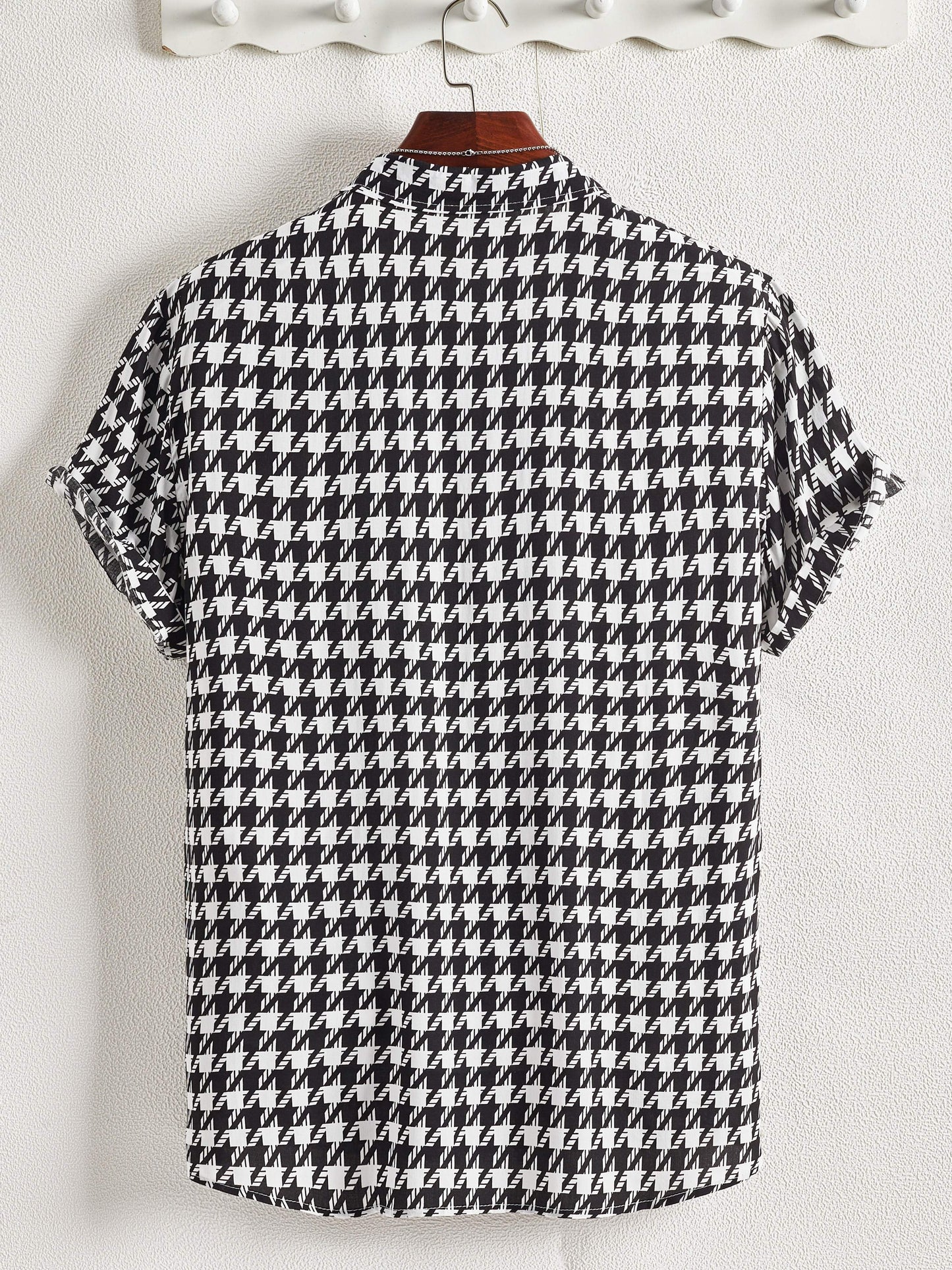 Monte Carlo pied-de-poule blouse