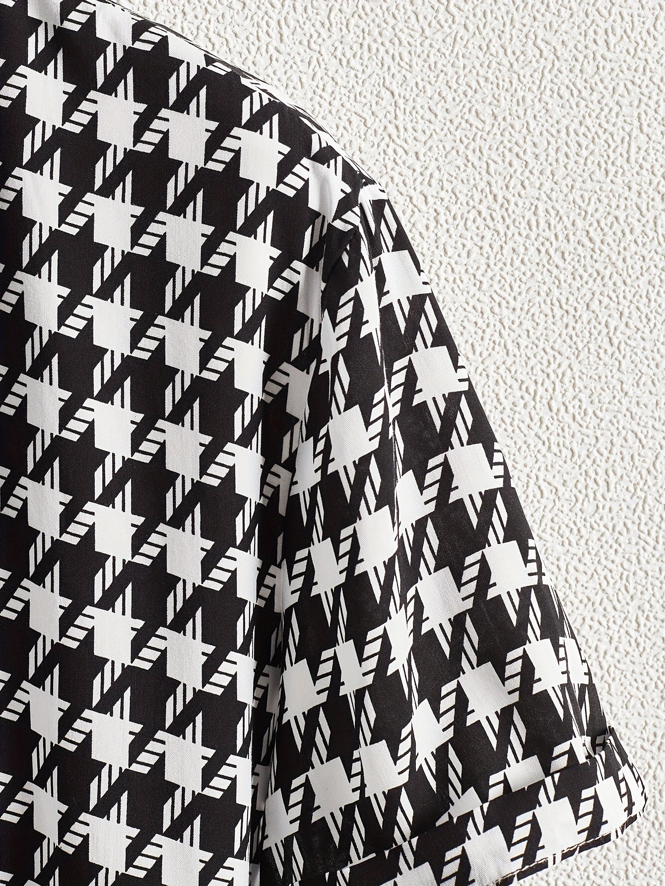Monte Carlo pied-de-poule blouse