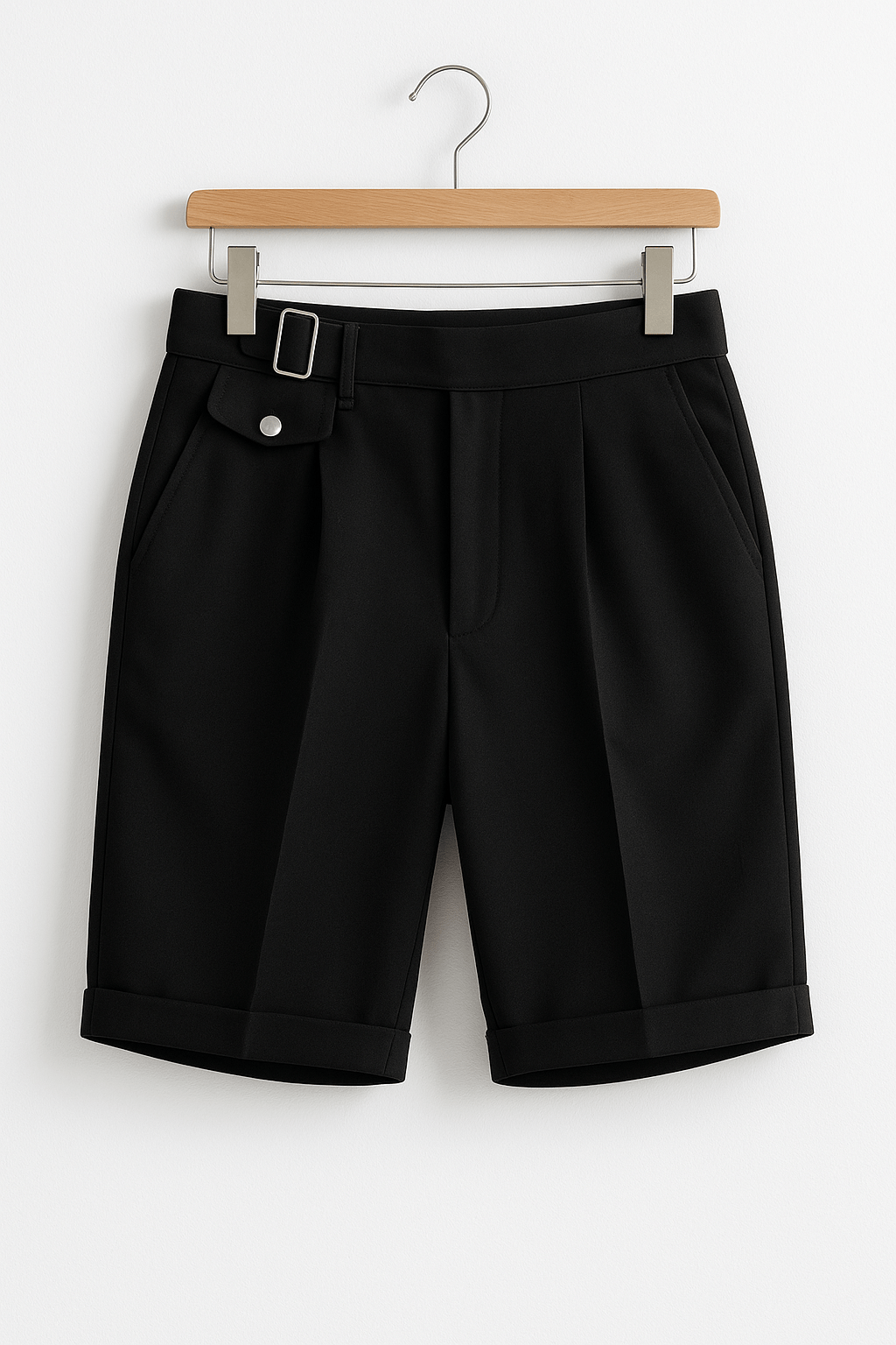 Pantaloncini Plissettati da Uomo con Fibbia Laterale | Stile Estivo Elegante