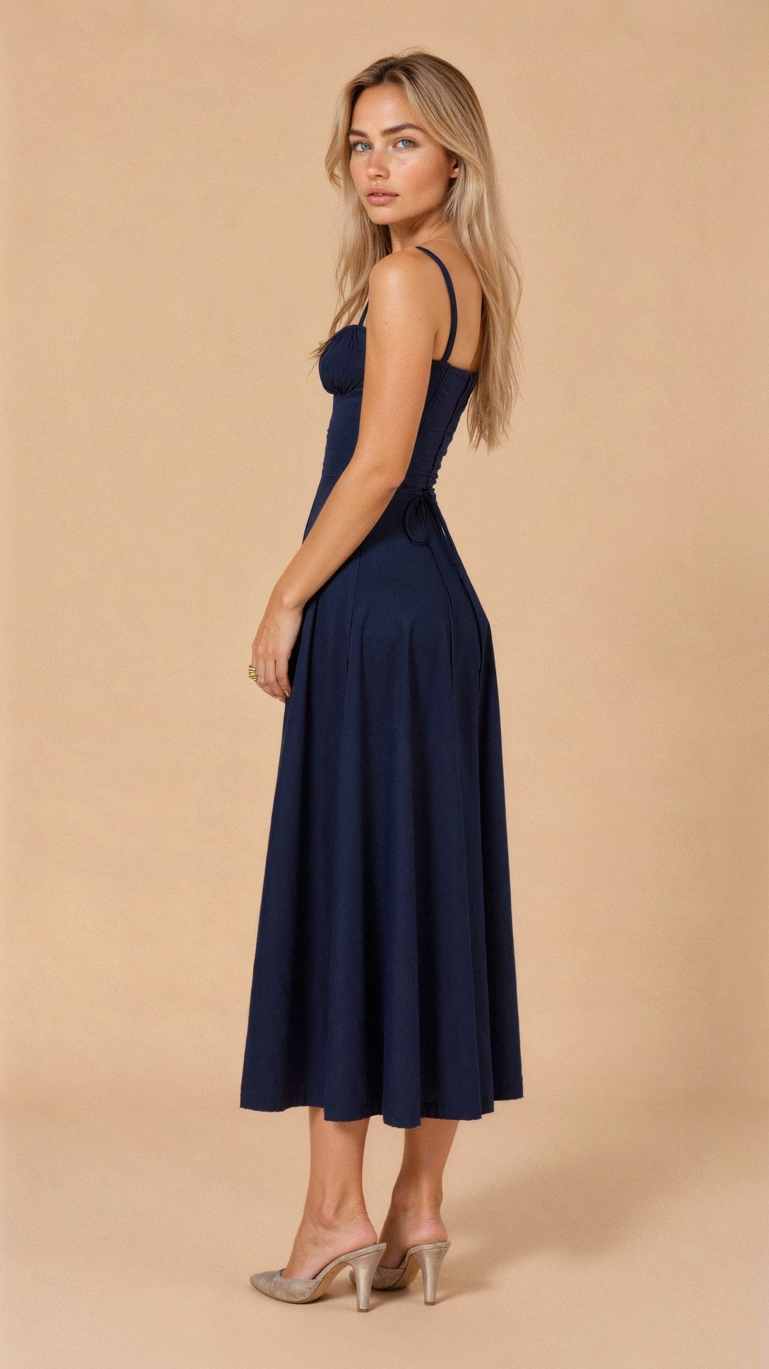Corsetto Midi Vestito da Donna | Silhouette Elegante