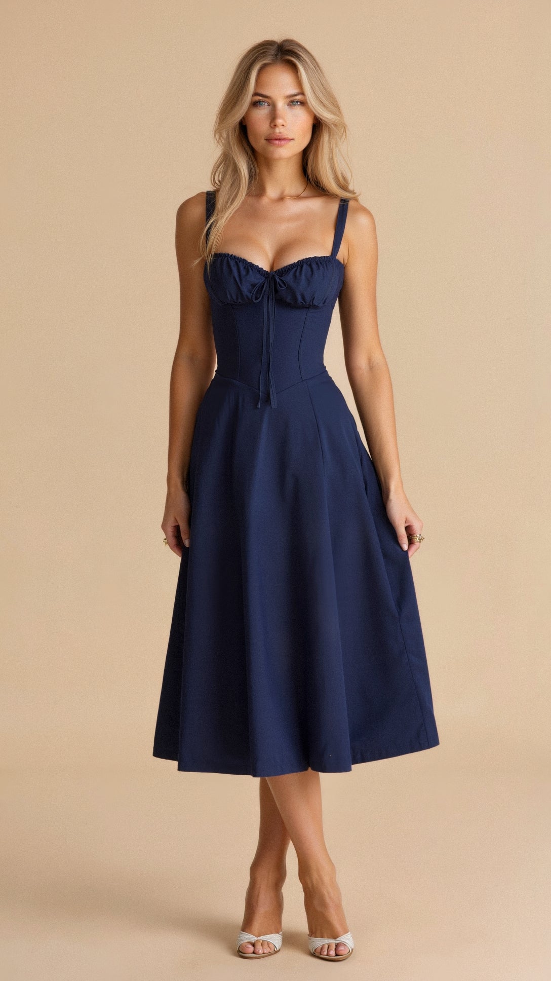 Corsetto Midi Vestito da Donna | Silhouette Elegante