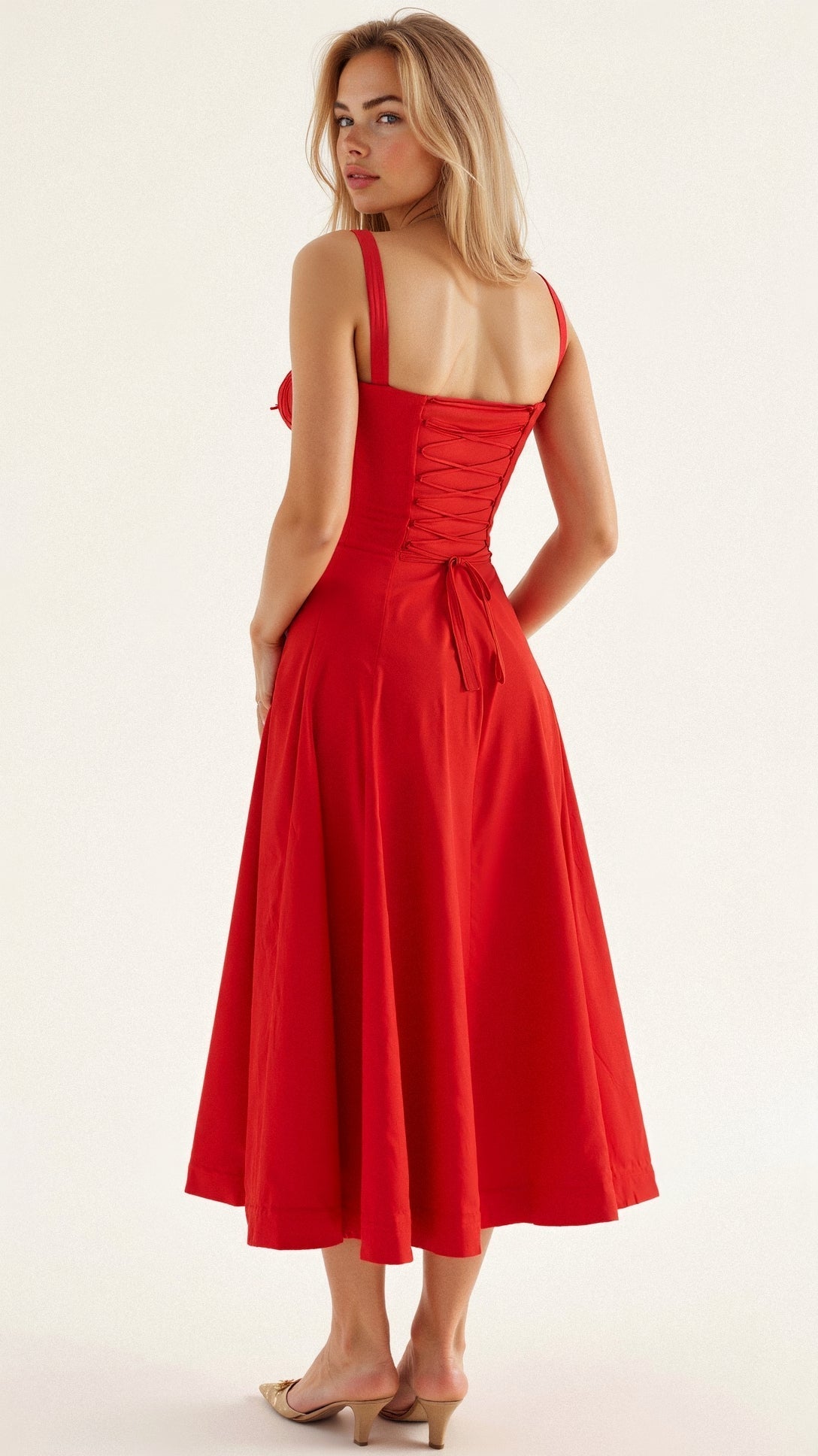 Corsetto Midi Vestito da Donna | Silhouette Elegante