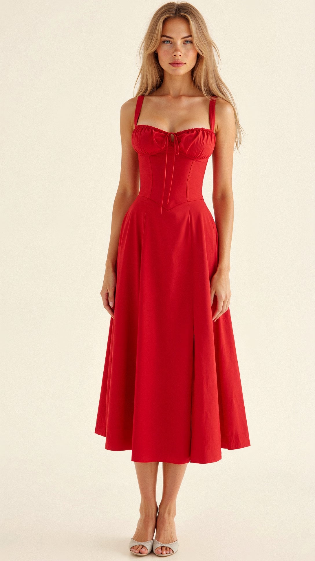 Corsetto Midi Vestito da Donna | Silhouette Elegante