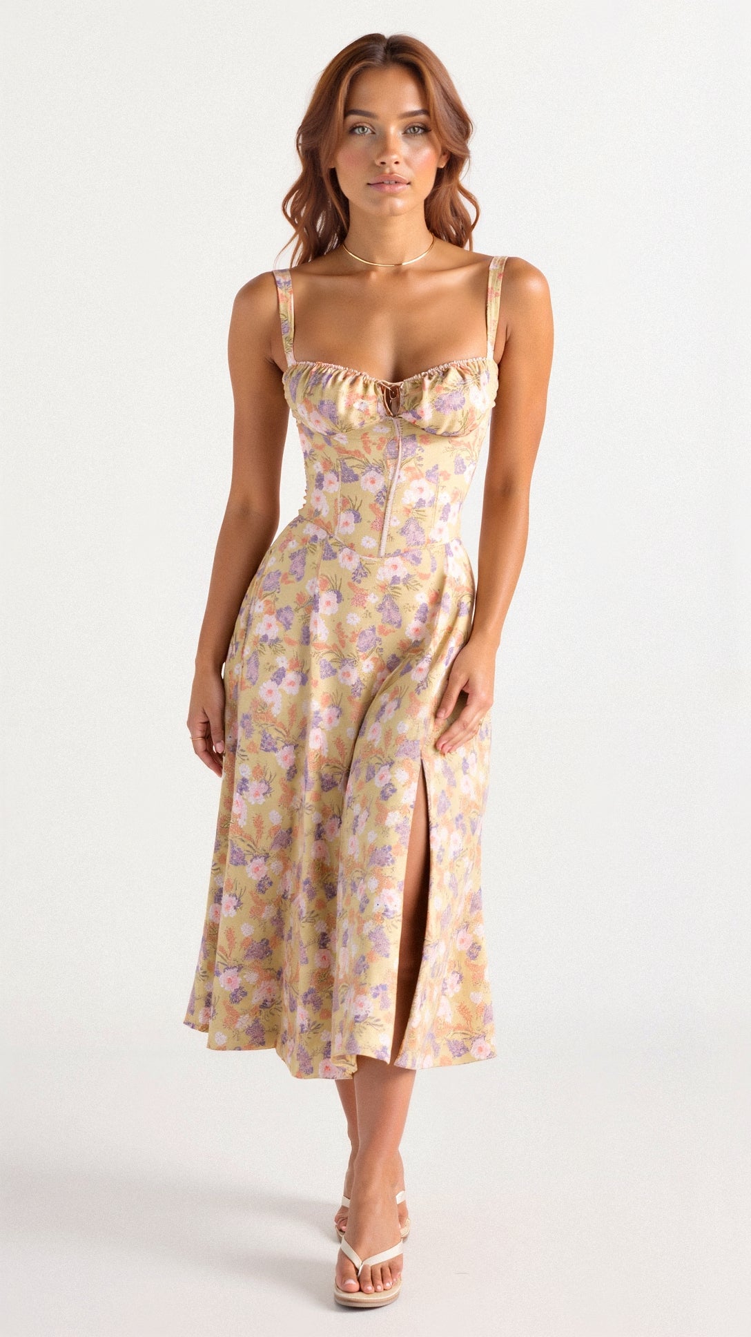 Corsetto Midi Vestito da Donna | Silhouette Elegante