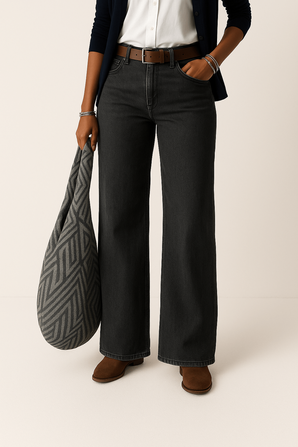 Jeans Denim a Gamba Larga da Donna | Casual & Stilosi