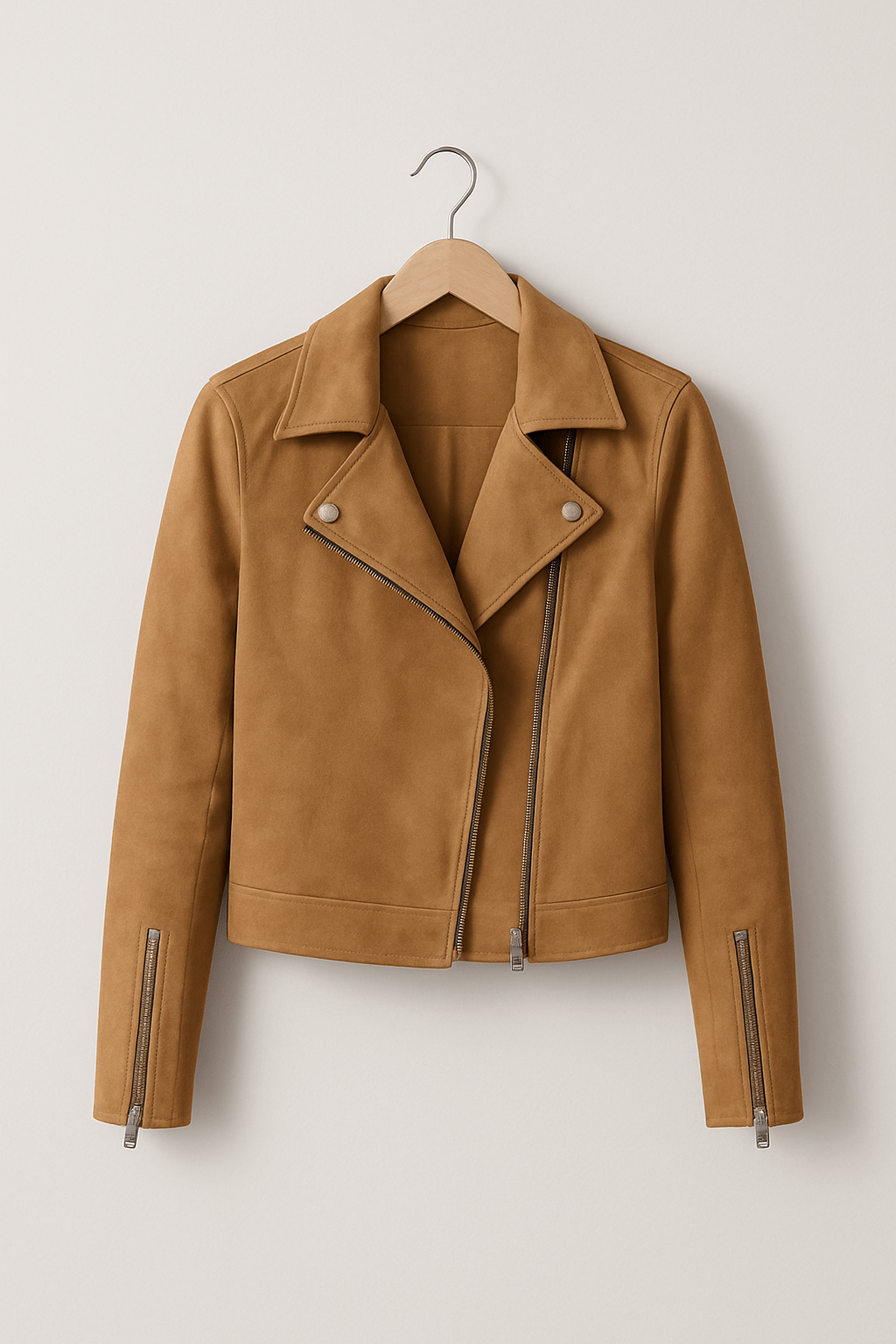 Giacca Biker Effetto Camoscio da Donna | Cool & Elegante