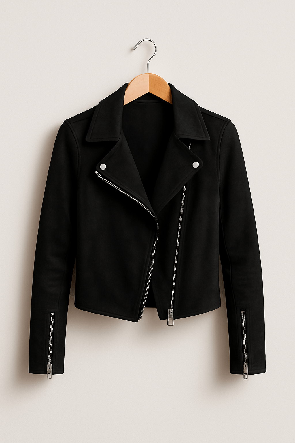 Giacca Biker Effetto Camoscio da Donna | Cool & Elegante