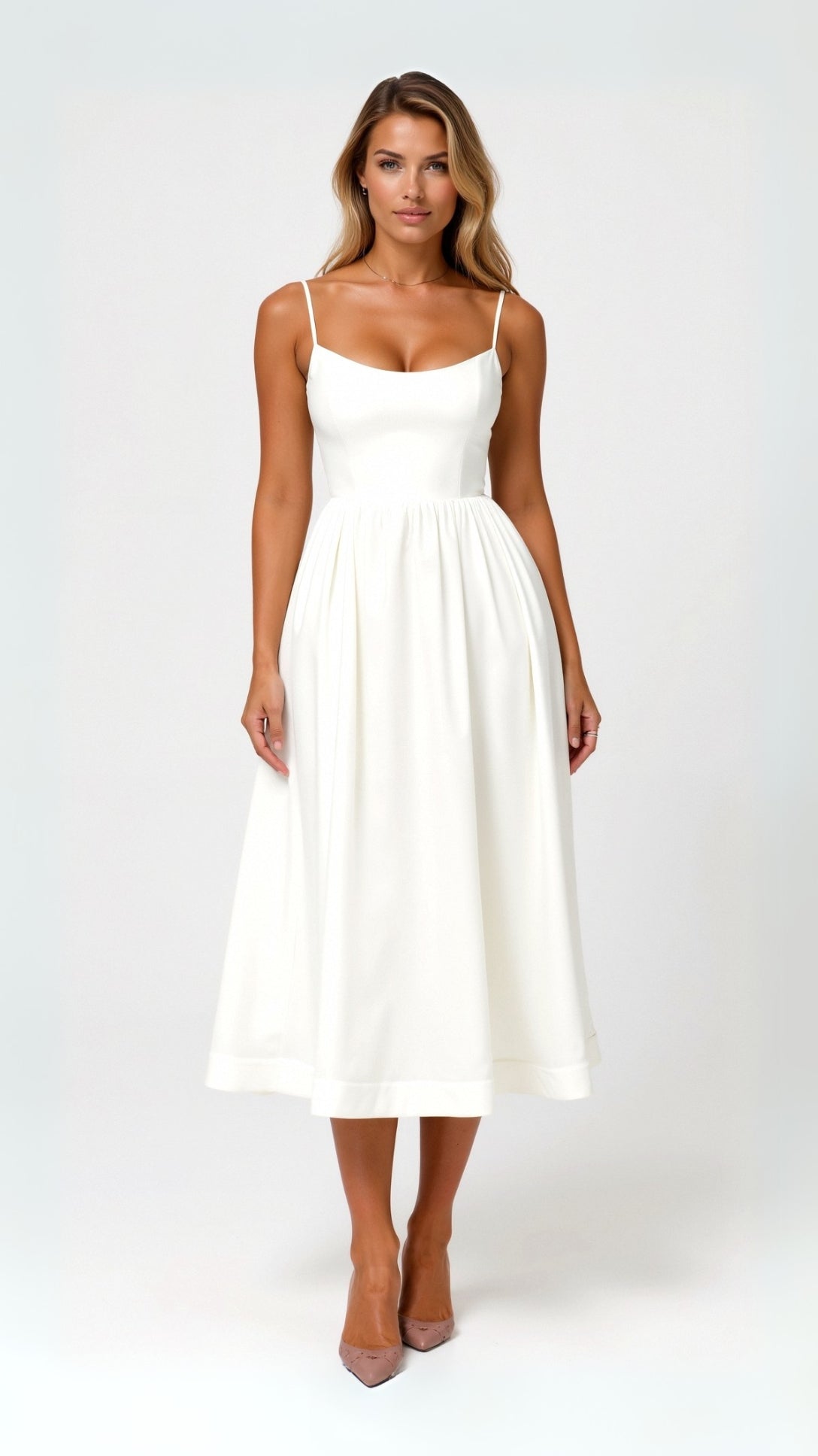 Vestido midi fluido para mujer | Elegancia sin esfuerzo