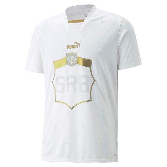 SERBIA Camiseta de visitante para hombres Copa Mundial 2022