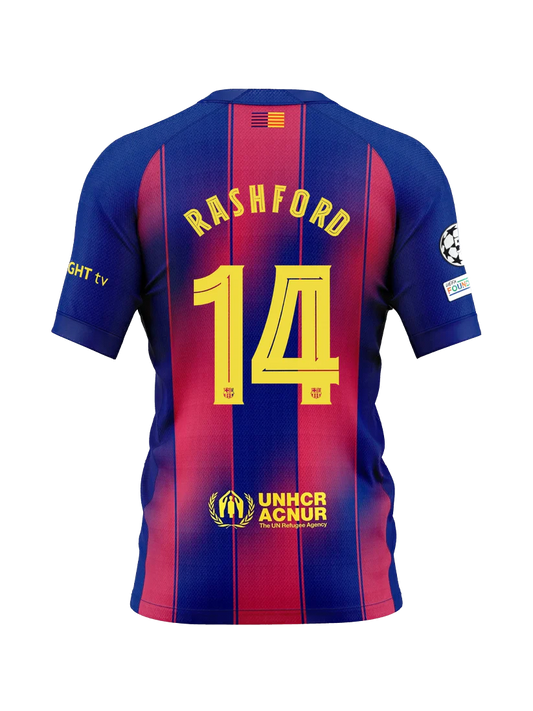 Maillot domicile du Barcelona RASHFORD 14 2025/26