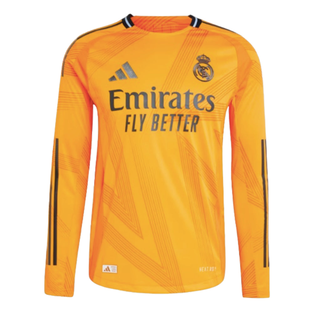2024/25 Real Madrid Authentisches Langarm-Auswärtstrikot