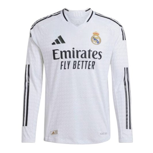 Maillot domicile authentique à manches longues du Real Madrid 2024/25