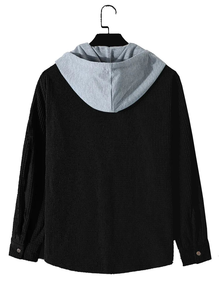 Lässiges Strick-Hoodie-Shirt