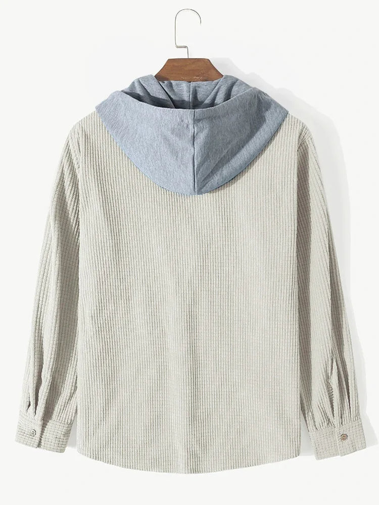 Felpa Casual con Cappuccio in Maglia