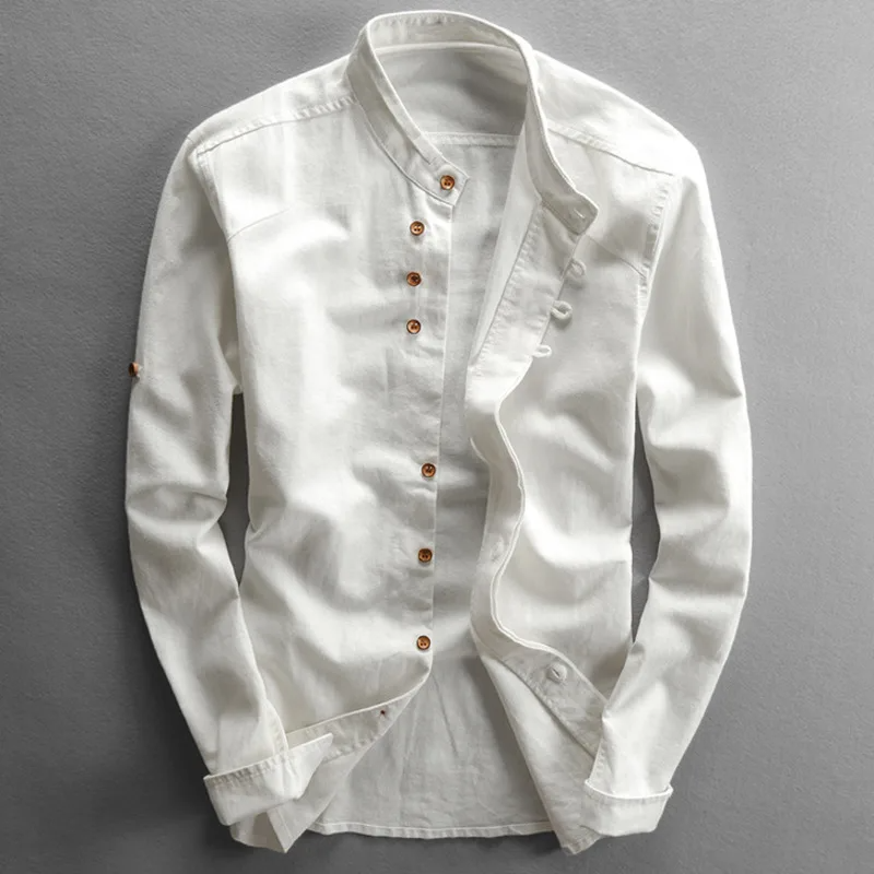 Camisa de lino Ashford con botones